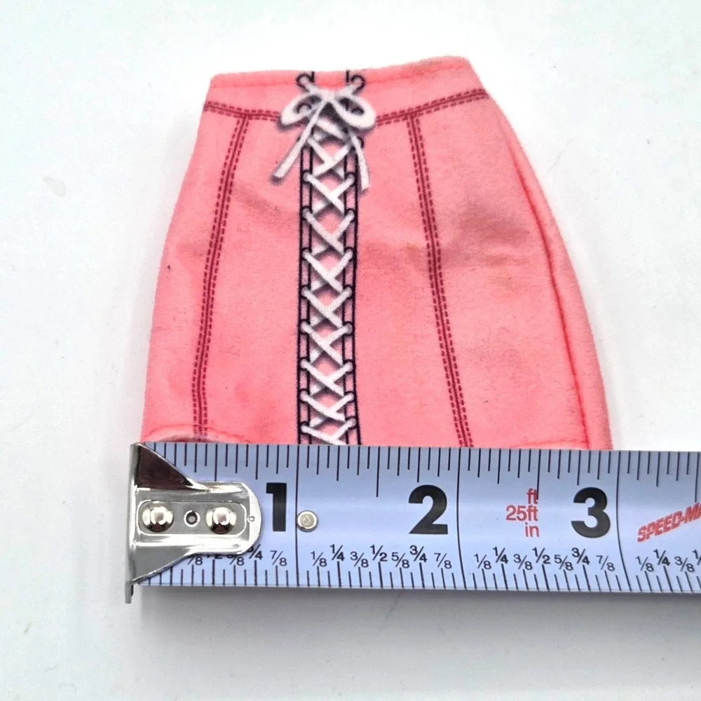 Light Pink Skirt w/ White Lace Up Look & Dark Pink Accent Genuine BARBIE Fashion
